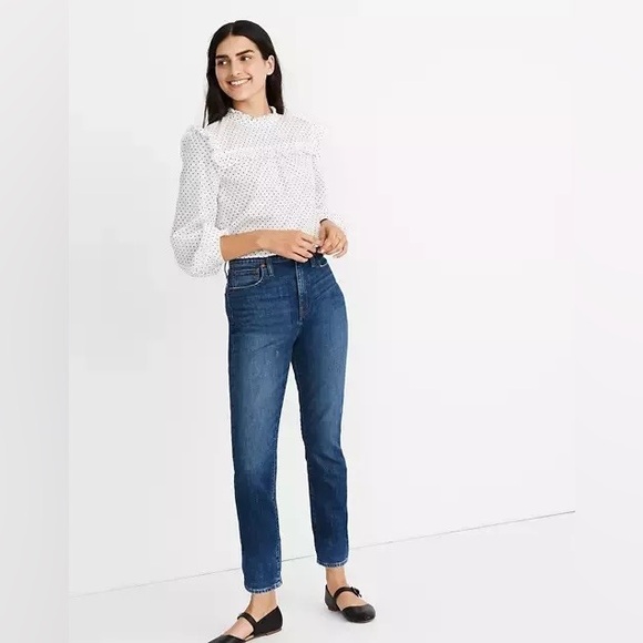Madewell Sz 27 The High-Rise Slim Boyjean - Picture 1 of 6